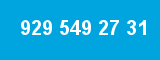 929 549 27 31 929 549 27 31